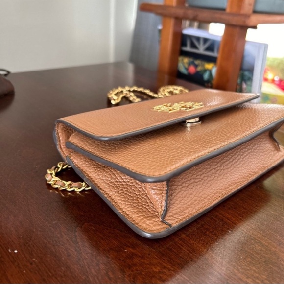 Tory Burch Brown Crossbody Bag with Gold Accents - Picture 7 of 9